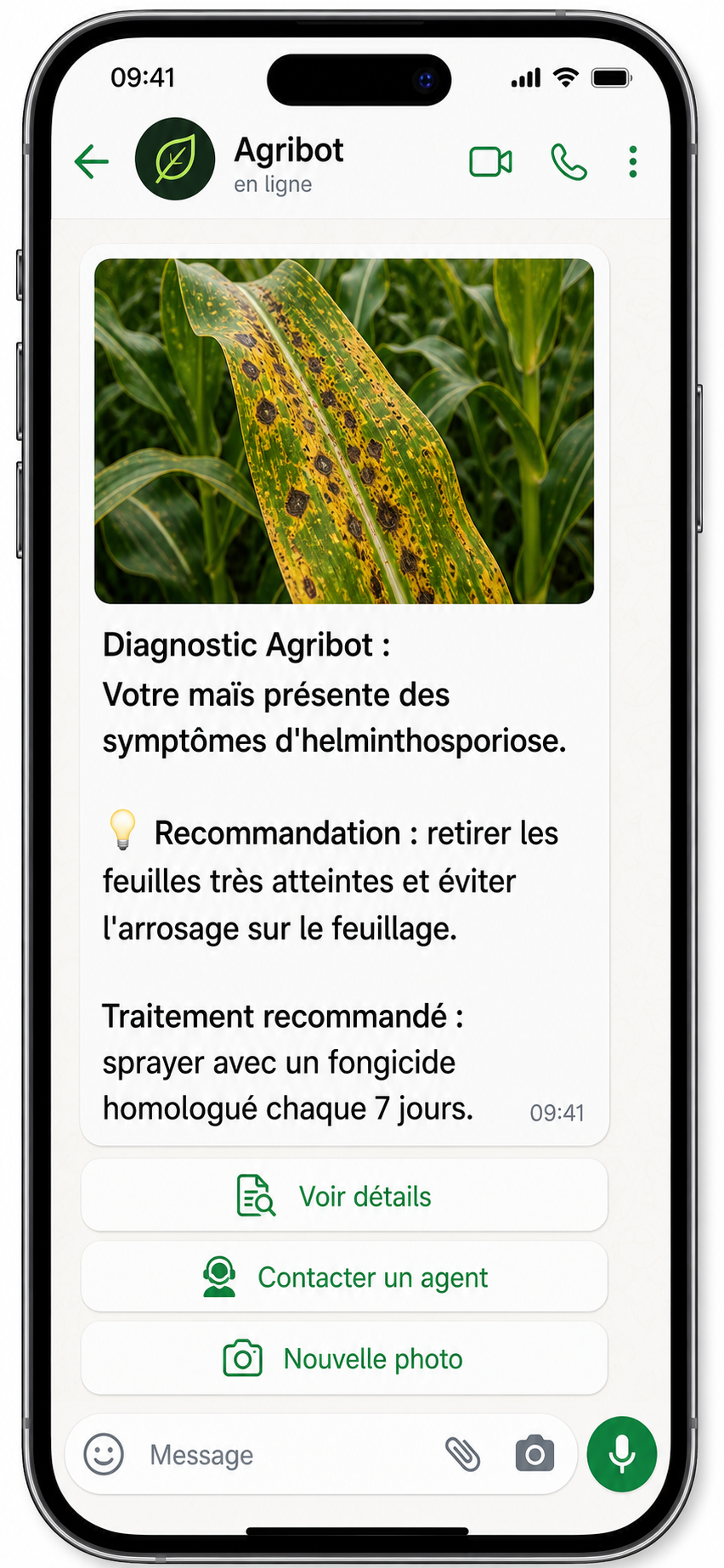 Diagnostic reçu