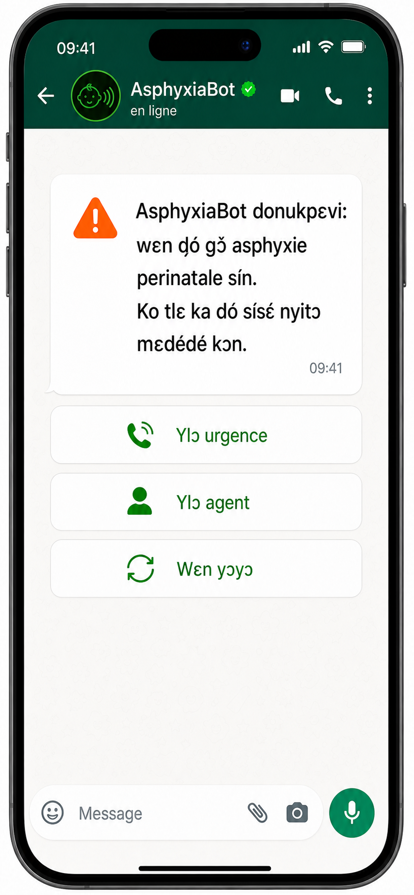 Résultat AsphyxiaBot en Fon